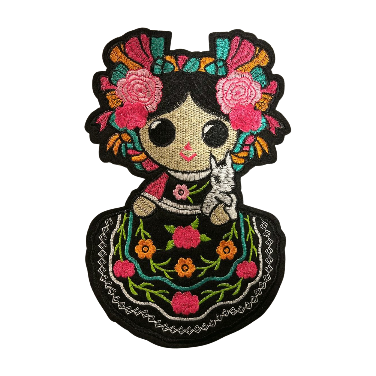Parche Bordado Termoadhesivo para Ropa de Muñeca Lele 1 PZ Z21 - Peletería León