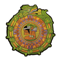 Parche Bordado Termoadhesivo para Ropa de Calendario Azteca 1 PZ Z36 - Peletería León