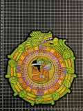 Parche Bordado Termoadhesivo para Ropa de Calendario Azteca 1 PZ Z36 - Peletería León