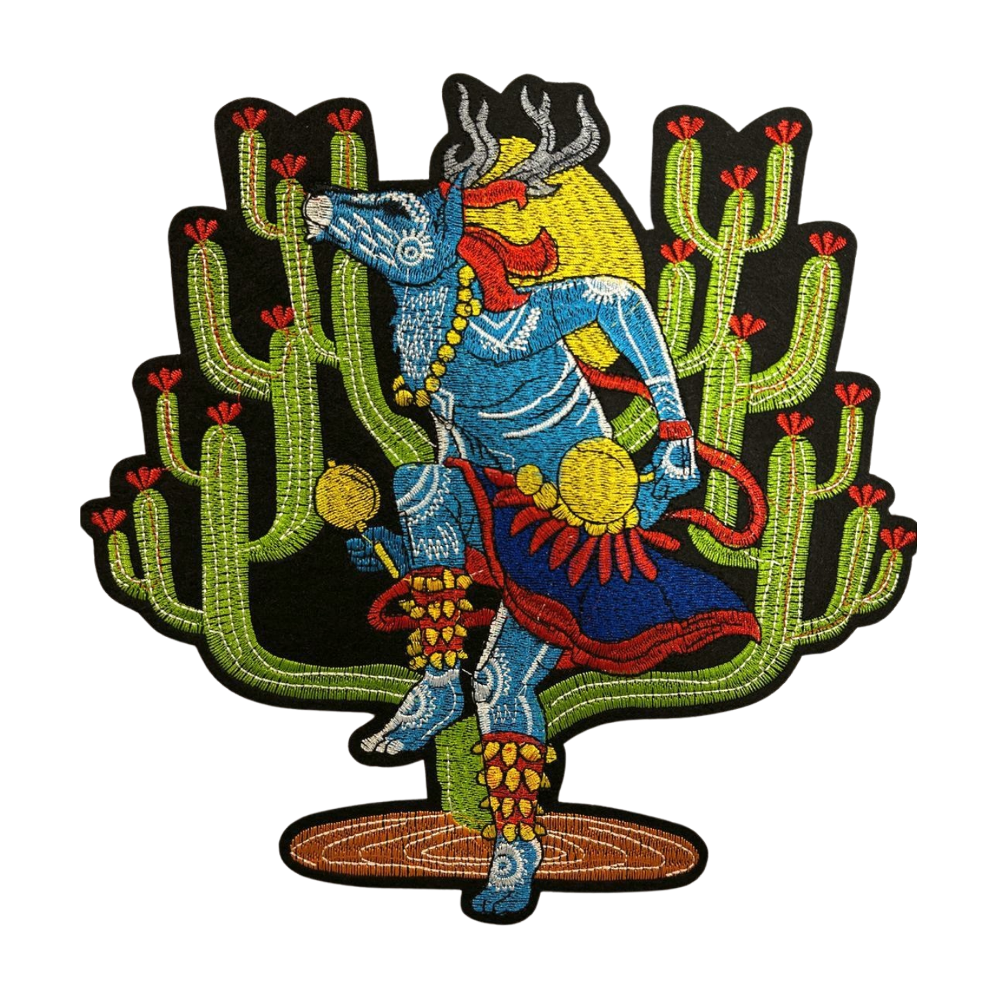 Parche Bordado Termoadhesivo Cactus Ciervo 1 PZ Z48 - Peletería León