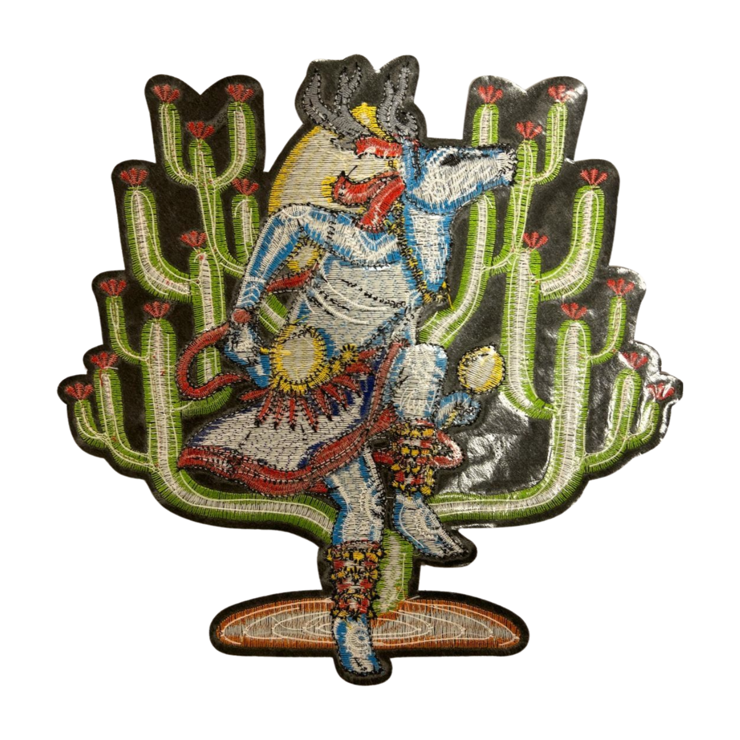 Parche Bordado Termoadhesivo Cactus Ciervo 1 PZ Z48 - Peletería León