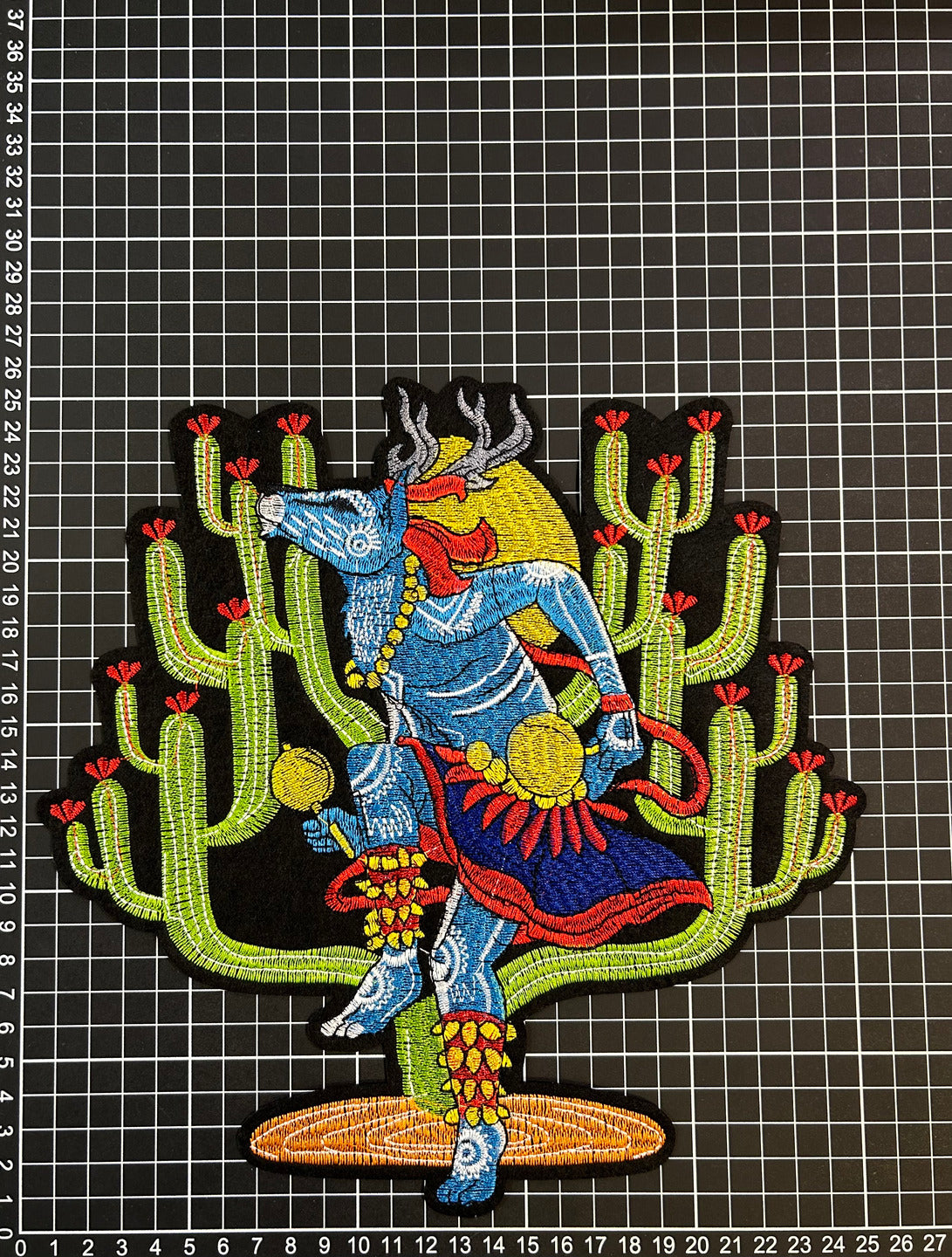 Parche Bordado Termoadhesivo Cactus Ciervo 1 PZ Z48 Ariel