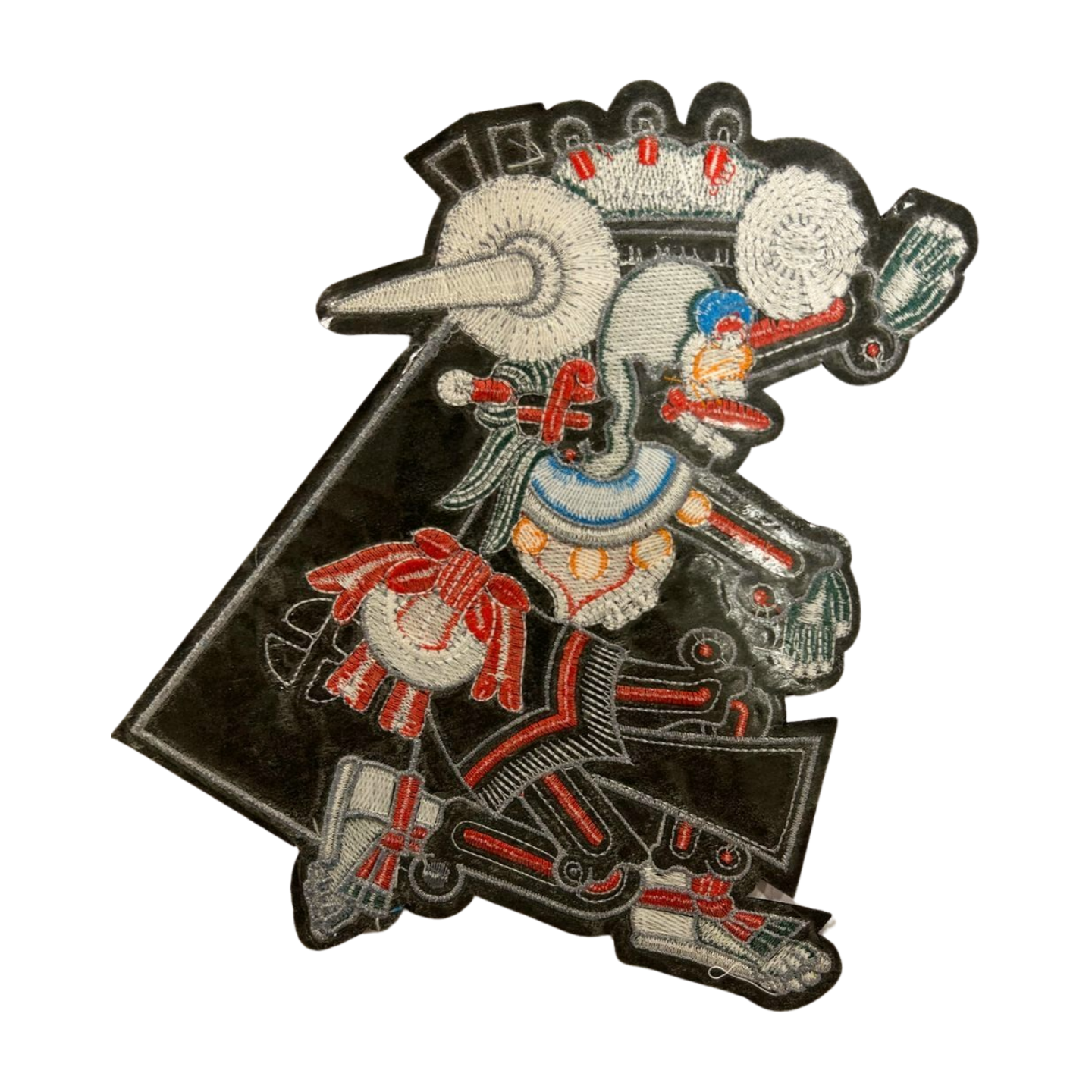 Parche Bordado Termoadhesivo para Ropa de Dios Mictlán 1 PZ Z50 - Peletería León