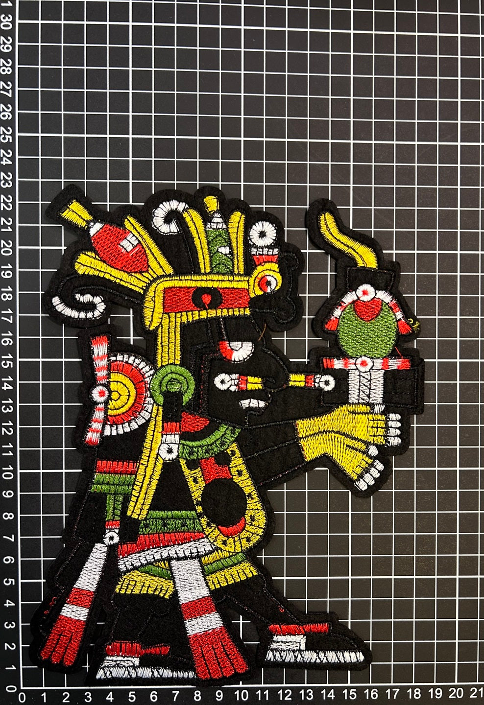 Parche Bordado Termoadhesivo Tezcatlipoca 1 PZ Z57 - Peletería León