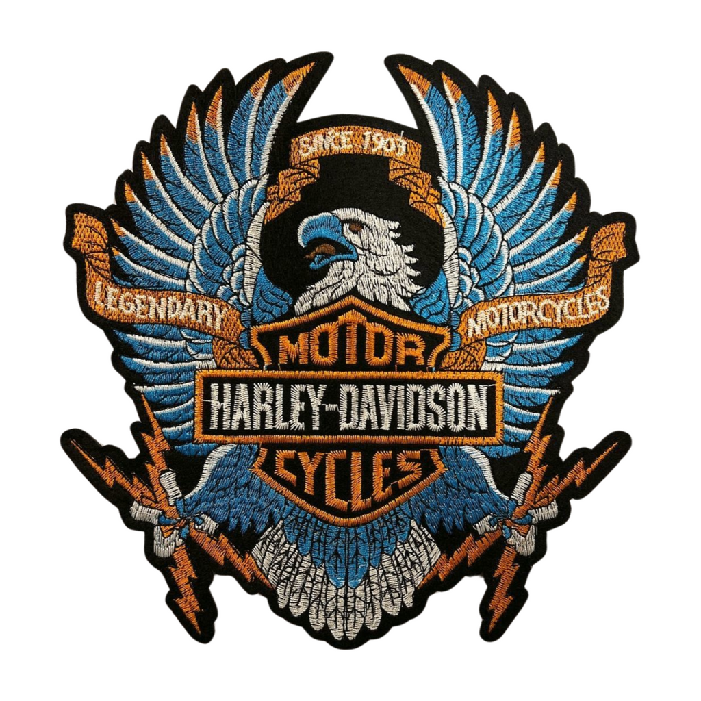 Parche Bordado Termoadhesivo para Ropa de Águila Harley Davidson 1 PZ Z59 - Peletería León