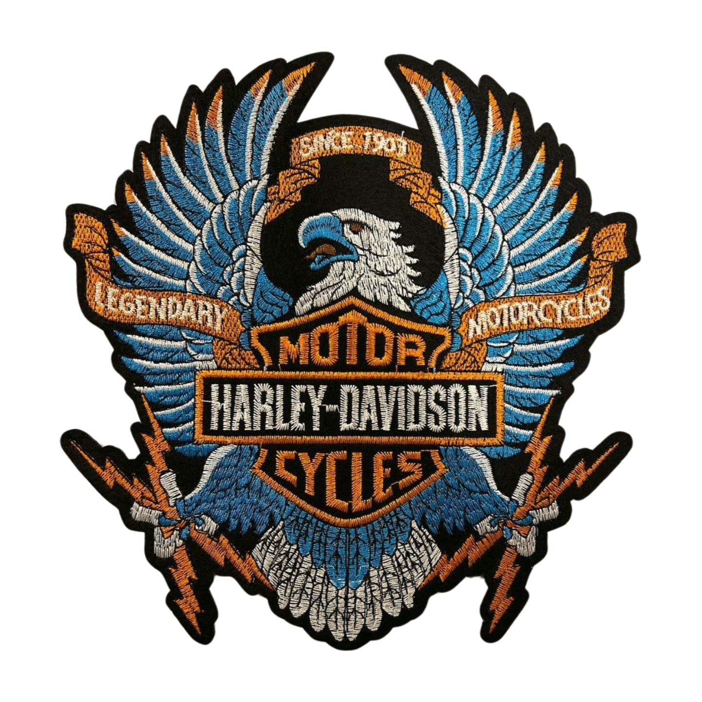 Parche Bordado Termoadhesivo para Ropa de Águila Harley Davidson 1 PZ Z59 - Peletería León