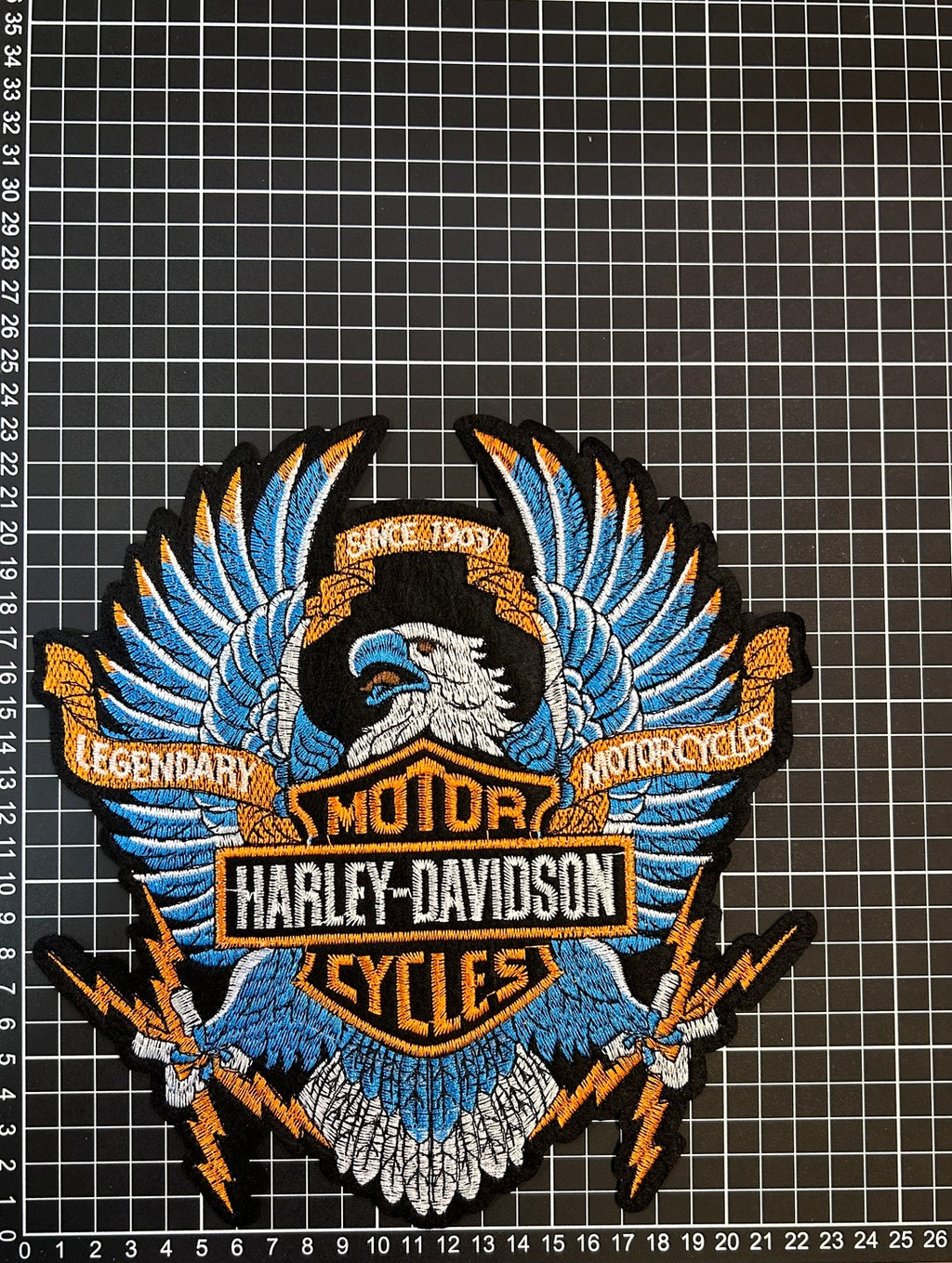 Parche Bordado Termoadhesivo para Ropa de Águila Harley Davidson 1 PZ Z59 - Peletería León