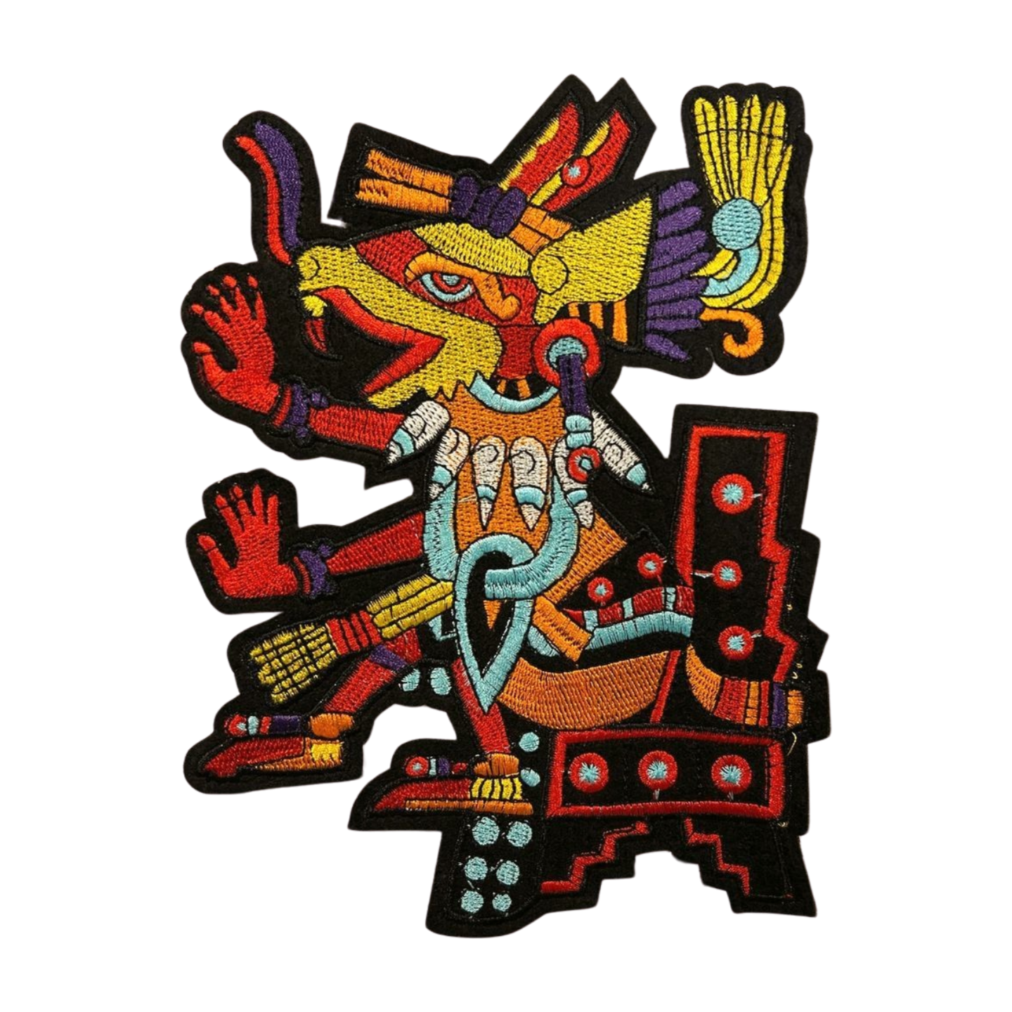 Parche Bordado Termoadhesivo Dios Prehispánico 1 PZ Z71 - Peletería León