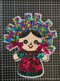 Parche de Lentejuela Termoadhesivo Lele Multicolor 1 PZ Z77 - Peletería León