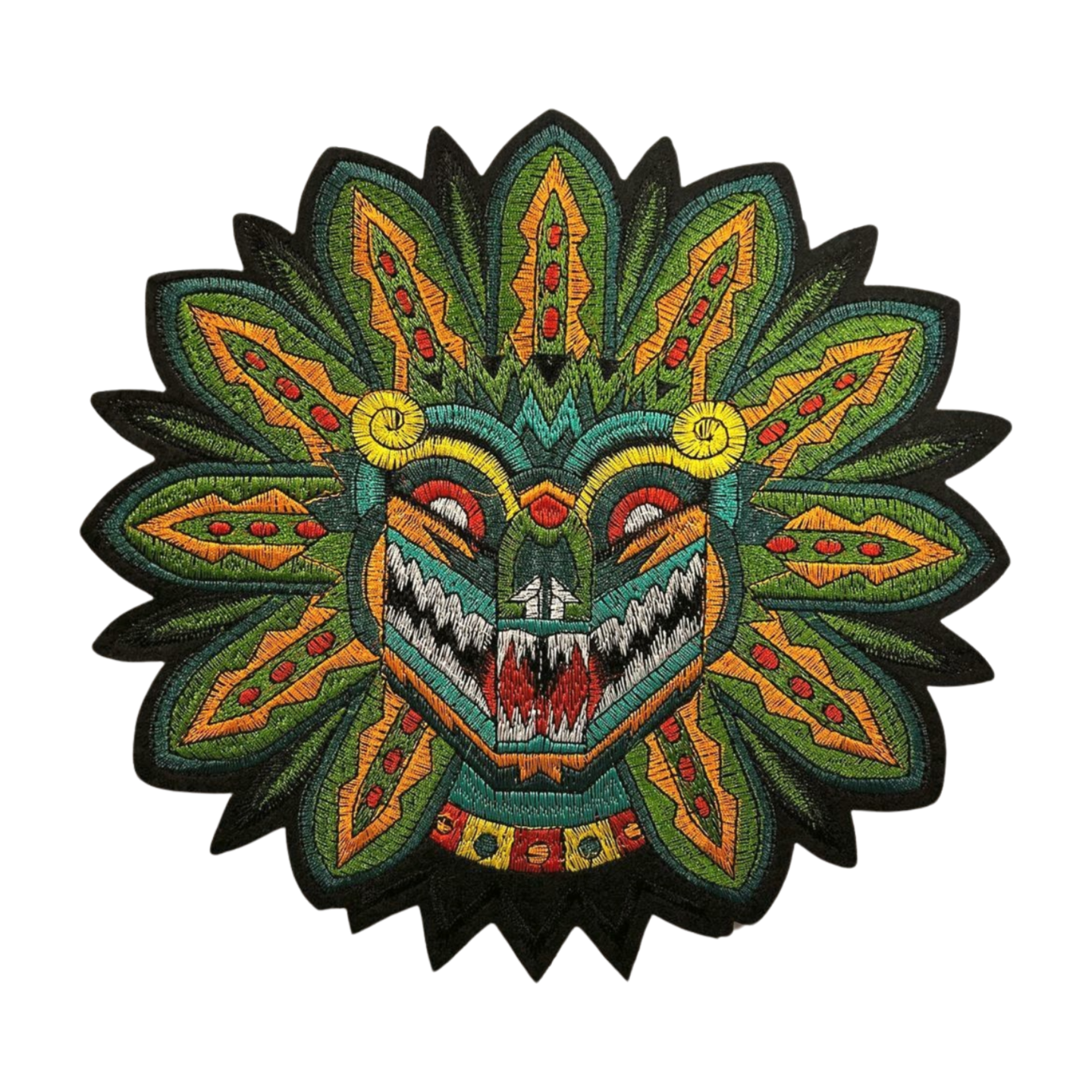 Parche Bordado Termoadhesivo Serpiente Quetzalcoatl 1 PZ Z7 - Peletería León