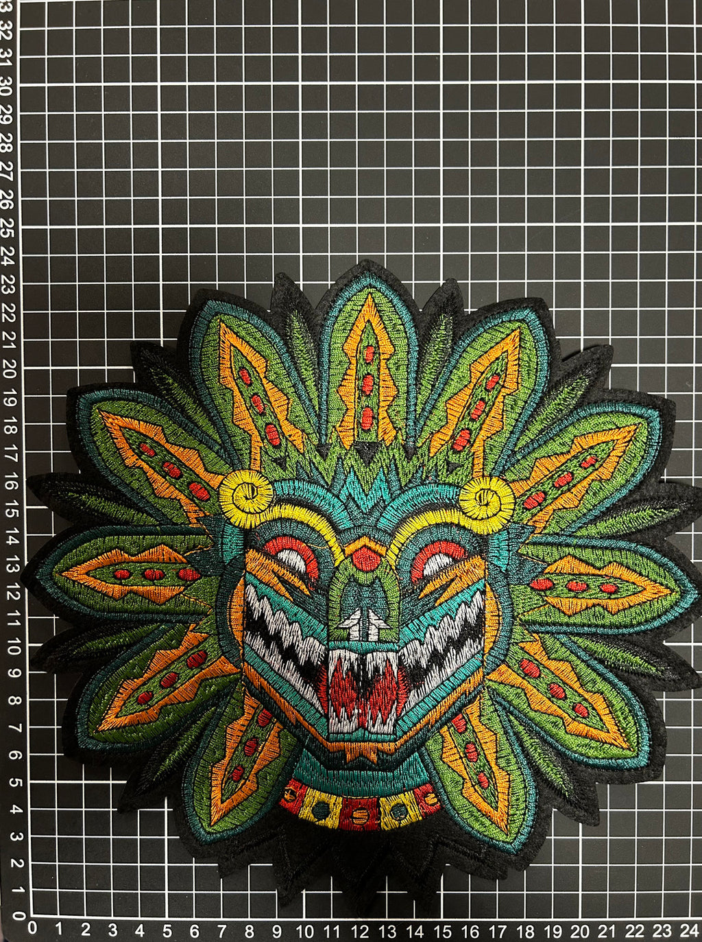 Parche Bordado Termoadhesivo Serpiente Quetzalcoatl 1 PZ Z7 - Peletería León