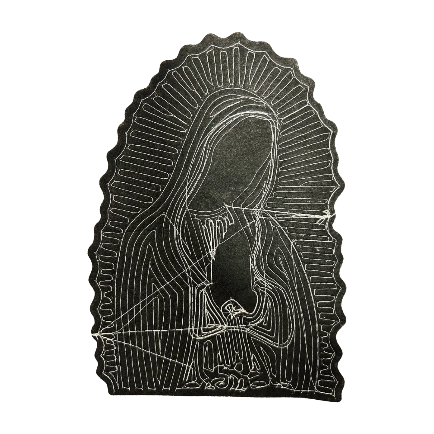 Parche Bordado Lentejuela Termoadhesivo Virgen Guadalupe 1 PZ Z85 - Peletería León