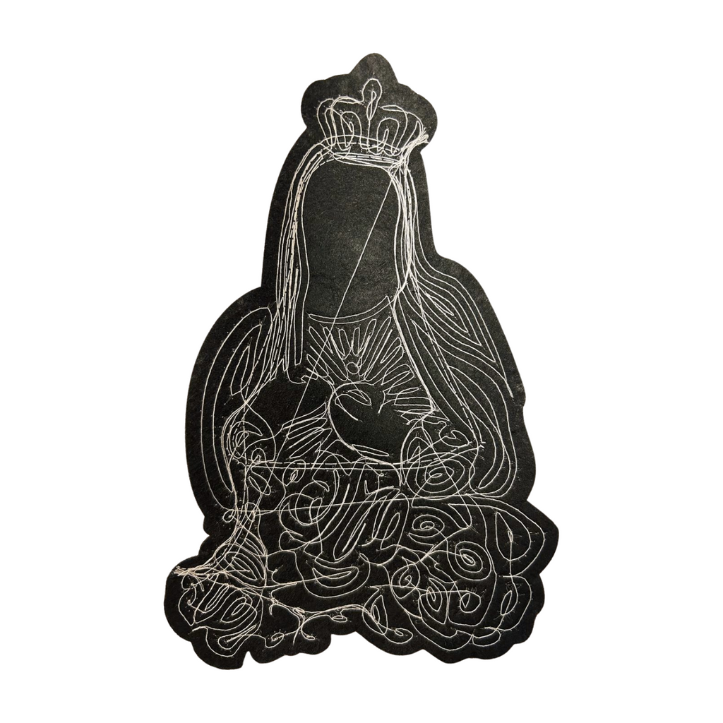 Parche Bordado Lentejuela Termoadhesivo Virgen Guadalupe 1 PZ Z86 - Peletería León