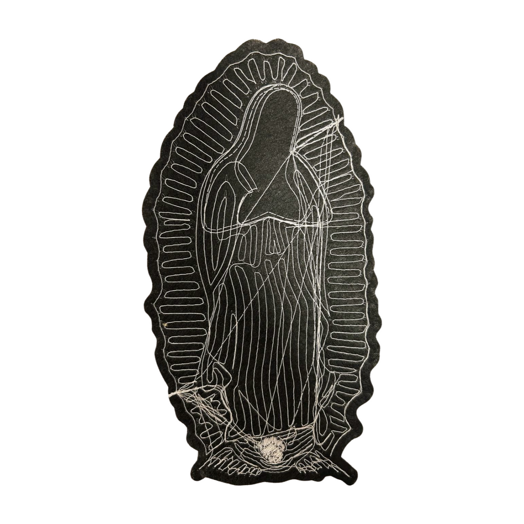 Parche Bordado Lentejuela Termoadhesivo Virgen Guadalupe 1 PZ Z88 - Peletería León