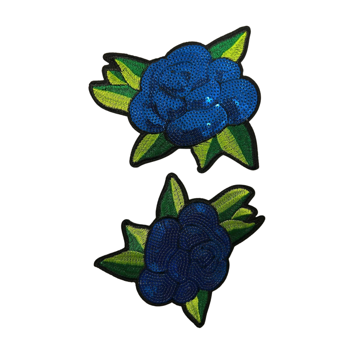 Parche Bordado Lentejuela Termoadhesivo Flor Colorida Pequeñas 2 PZ Z96 Ariel