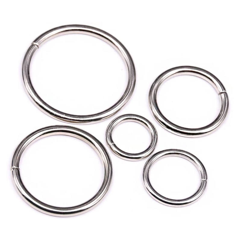 Argolla Metálica Resistente sin Soldar 100 Piezas Color Plata RT