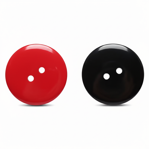 Botones mejorados - uno rojo y uno negro