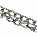 Cadena Metálica Pulida De 1/4 Sin Soldar Color Plateado Bolsa 50 Metros Cesar