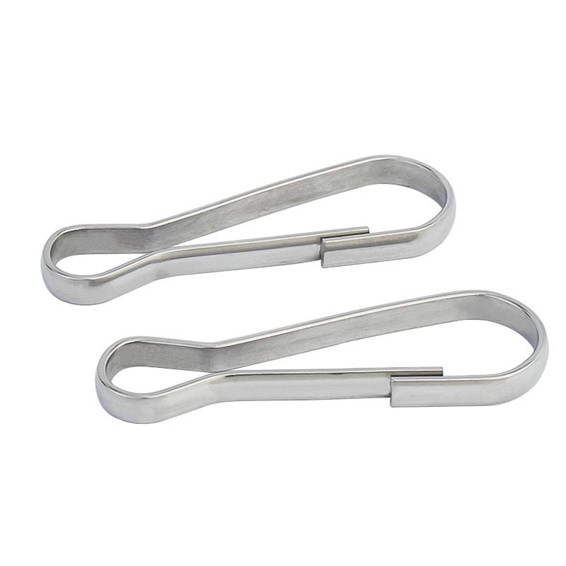 Bandola Clip Mosquetón Para Gafete 100 Pz Plata RT