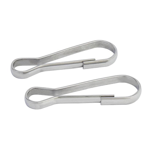 Bandola Clip Mosquetón Para Gafete 100 Pz Plata RT