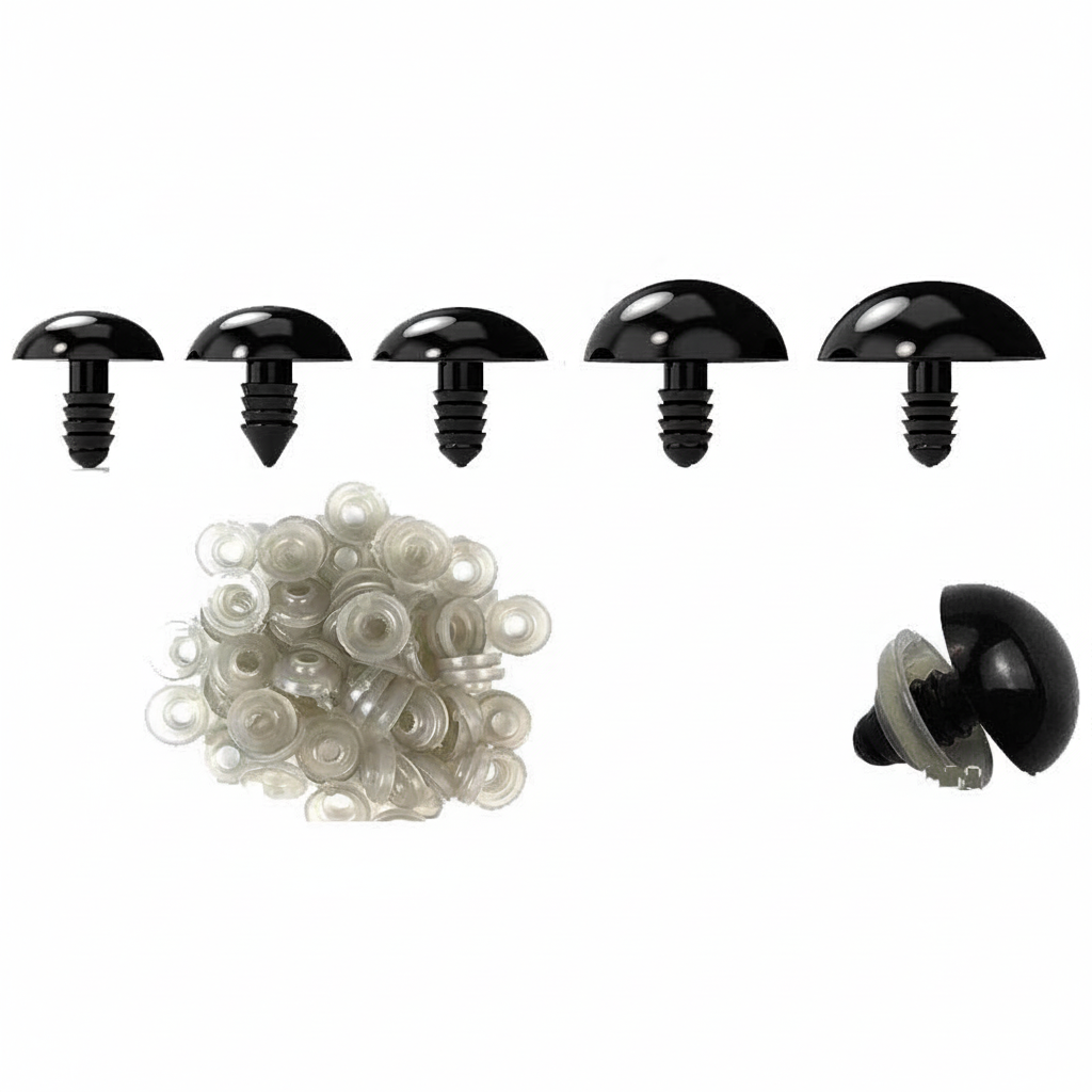 Ojos De Seguridad De Plástico Para Manualidades 16mm 200 Pz Selanusa